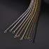 LANBEIDE 40 Packs 10 Colors Brass Necklace Chains 21 Inch Link Cable Chain Necklace with Lobster Clasps Bulk for Jewelry Making...