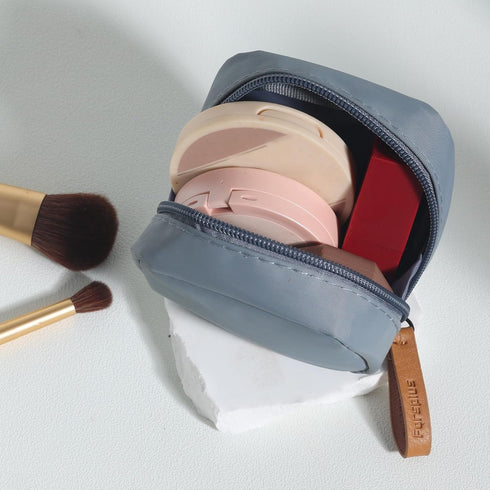 Makeup Bag Travel Cosmetic Bag Toiletry Bag Organizer Pouch Purse Travel Accessories,Mini Blue...