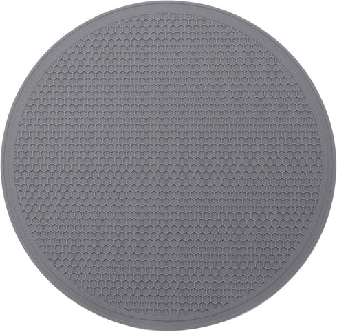 Silicone Microwave Mat - 11.7" x 11.7" - Protect From Spill Overs, Non-Slip Silicone Trivet Mats, Hot Pot Holders, Jar Opener,Silicone Drying Mat,...