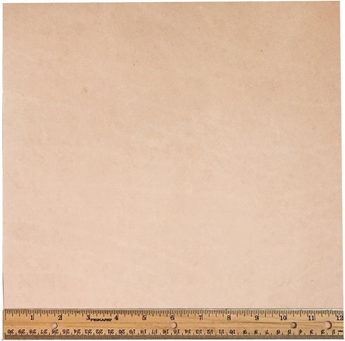 Tooling Leather Natural Topgrain Veg Tan Light Weight 3-4 oz, 12" x 12" Piece, 1 Square Foot...