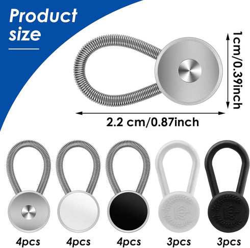 18PCS Collar Extenders Shirt Collar Extenders Pants Button Extender Extender Button Set Collar Button Extender for Mens Dress Shirts Suits Trouser...