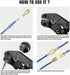 1000 Pcs 2.8/4.8/6.3 mm Quick Splice Crimp Terminals Male Female Wire Spade Connector Wire Crimp Terminal Block with Insulating Sleeve Assortment ...