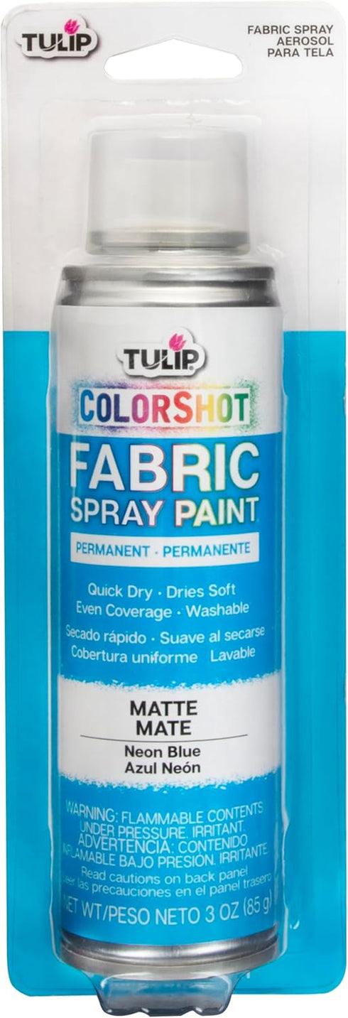 Tulip ColorShot Instant Fabric Color 3oz. Neon Blue...