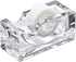 Amazing Abby - Tanya - Acrylic Tape Dispenser, Plastic Label Roll Holder, Clear Sticker Organizer, Perfect Office Desktop Storage Solution for Tap...