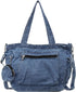 Denim Tote Bag, Large Capacity Jean Purses for Women Denim Crossbody Handbags with Small Purse...