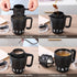 Bincoo 480ML Stainless Steel Coffee Mug with Straw-Pour Over Coffee Maker Set with Collapsible Coffee Dripper Thermal Coffee Mug for Home Office (...
