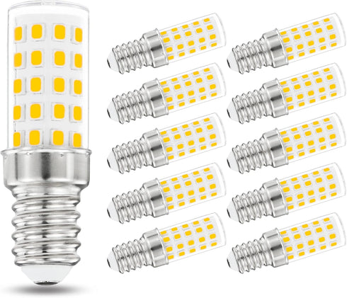 E14 European Base Candelabra Light Bulb,40W Equivalent 6000K Cool White AC 100-265V,E14 LED Bulbs for Chandeliers,Turkish Lamp,Refrigerator Bulb,C...