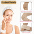 6Pcs Skincare Headbands for Washing Face Khaki Wristabnds for Washing Face Makeup Headband for Women Spa Headbands and Wristbands Set Face Wash He...