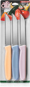 Alfi All-Purpose Knives Aerospace Precision Pointed Tip - Home And Kitchen Supplies - Serrated Steak Knives Set | Made in USA (Loquat, Myrtille, L...