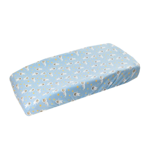 Premium Knit Changing Pad Cover by Copper Pearl: Soft, Stylish, and Universal Fit for All Standard Diaper Changing Pads, Trendy Design Changing Pa...