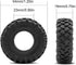 OGRC 1.0 Tires Dual Stage Foam Tyres Soft & Sticky for 1/24 SCX24 Gladiator Bronco C10 JLU Deadbolt B17 FCX24 1/18 TRX4-M - Rock and Trail Pro...
