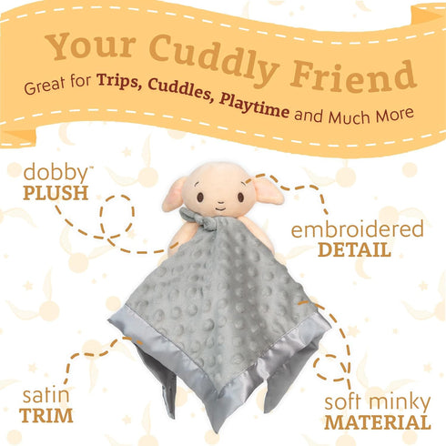 KIDS PREFERRED Harry Potter 12 Inch Dobby Baby Lovey Security Blanket Snuggle Toy Stuffed Animal for Newborn Infants and Babies...