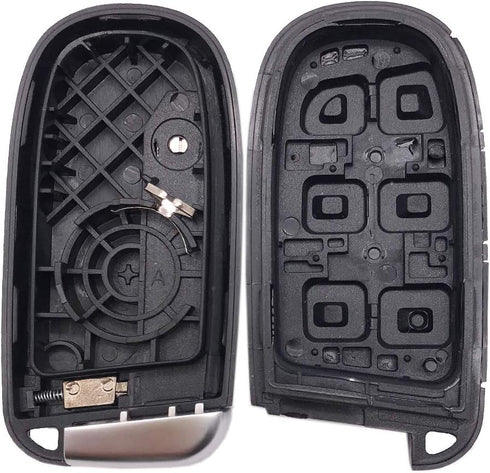 5 Buttons Replacement Key Fob Cover Case fit for Dodge Charger Challenger Dart Durango Jeep Grand Cherokee Chrysler 300C Keyless Entry Key Fob...