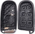 5 Buttons Replacement Key Fob Cover Case fit for Dodge Charger Challenger Dart Durango Jeep Grand Cherokee Chrysler 300C Keyless Entry Key Fob...