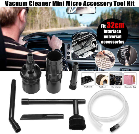 9pcs/Set Universal Vacuum Cleaner Attachments Accessories,Vacuum Attachments for Car Detailing,Car Vacuum Attachments,Mini Micro Tool Car Vehicle ...