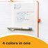BIC 4 Color Shine Ball Pens Medium Points (1.0 mm) with Metallic Rose Gold, Silver and Gold Barrels - Pack of 3...