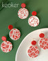 Silk Screen Stencils for Polymer Clay, 6PCS Reusable Silkscreen Print Kit, Working with Polymer Clay Earrings Cutters for Printing on Clay & Other...
