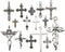 iloveDIYbeads 100g (About 42pcs) Craft Supplies Antique Silver Jesus Christ Cross Charms Pendants for Crafting, Jewelry Findings Making Accessory ...