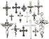 iloveDIYbeads 100g (About 42pcs) Craft Supplies Antique Silver Jesus Christ Cross Charms Pendants for Crafting, Jewelry Findings Making Accessory ...