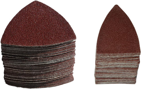 105 Pcs Oscillating Multi Tool Sanding Pads Kits 2 Pcs Triangle Sanding Pads 3 Pcs Finger Sanding Pads 100 Pcs Multi Tool Sandpaper for Wood Sandi...