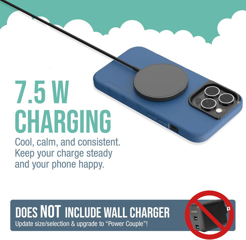Smartish MagSafe Charger - Charge Dinghy - Magnetic Wireless Charger Fast Charging for iPhone 16/15/14/13/12 Series/AirPods Qi2 Certified [USB-C a...