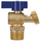 NIBCO 3/4 in. Brass Boiler Drain, Quarter-Turn, MIP Threads to Hose, Fig No QT74X...