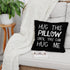 Sufamb Hug This Pillow Until You Can Hug Me Throw Pillow Covers, 18 x 18 Pillow Case, for Boyfriend Girlfriend Birthday Gifts, Long Distance Relat...