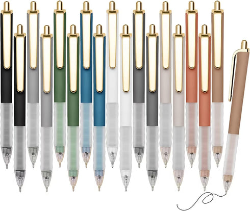 Pens Ballpoint 18-pcs Pens Medium Point Smooth Writing Pens Bulk Pens Black Ink 1.0 mm Journaling Pen Office Supplies for Women & Men...
