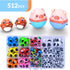 6mm-20mm Wiggle Eyes Self-Adhesive for Craft Stickers, Black and Colorful Googly Eyes for DIY Scrapbooking...