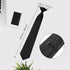 2 Pieces Men's Clip on Ties Solid Color Clip on Ties Pre Tied Neckties for Office School Uniforms(Black,18 Inches)...