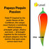 Papaya Pequin Passion Natural Hot Sauce by Fat Cat Gourmet | Savory Caribbean Inspired Fruit Sauce for Seafood, Veggies, Pork, Poultry | Mild Heat...