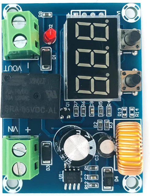 12-36V Low Voltage Digital Protector Disconnect Switch Cut Off Lithium Battery Over Discharge Protection Module Pack of 2......