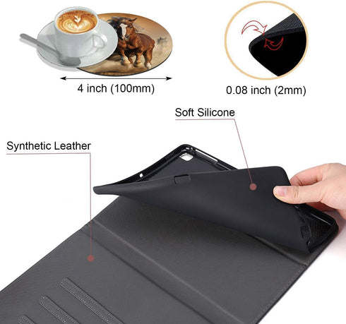Case for New iPad 8th Gen (2020)/7th Gen (2019), iPad Air (3rd Gen) 10.5" 2019/Pro 10.5 2017 - Adjustable Stand Auto Wake/Sleep Smart Case, Runnin...