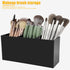 Cerpourt Black Makeup Brush Organizer,Acrylic Cosmetic Brushes Storage Holder with 3 Slots,Pencil Pen Holder for Desk,Desk Organizer and Accessori...