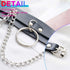 Nicute Punk Leather Chain Belt Black Goth Waist Chain Rave Body Chain Accessories for Women...