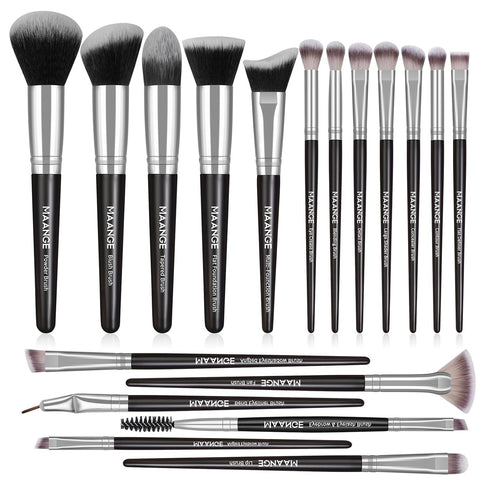 MAANGE Makeup Brushes 18 Pcs Makeup Brush Set Premium Synthetic Make up Brushes Professional Face Powder Blush Pointed Eyeshadow Blending Brush Ki...