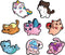 8pcs Cats Shoe Charms Novelty Shoe Charms Decoration Gifts For Boys Girls, Cute Animal Shoe Charms For Party Gift Favors...
