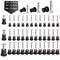 36 Pairs M4 M5 M6 Neoprene Well Nuts with Stainless Steel Screw M5 Rubber Well Nuts Kayak Brass Copper Bolts Well Nut Kit for Kayak Motorcycle Boa...