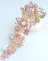 Sindary 7.28" Stylish Long Orchid Flower Large Brooch for Women Pin Austrian Crystal BZ4704...