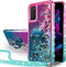 Silverback for Galaxy S20 Case,Moving Liquid Holographic Sparkle Glitter Case with Kickstand, Girls Women Bling Ring Stand Slim Case for Samsung G...