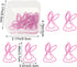 yueton 12PCS Pink Rabbit Shaped Paper Clips Cute Bunny Paper Clips Creative Cartoon Bookmarks Lovely Animal Paper Clips with Square Plastic Box...