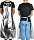 Health Gear Heat Resistant Apron, 1000 Degree Heat Resistant Apron Aluminum Foil Cooking Apron High Temperature Anti-splash Anti-scalding Working ...