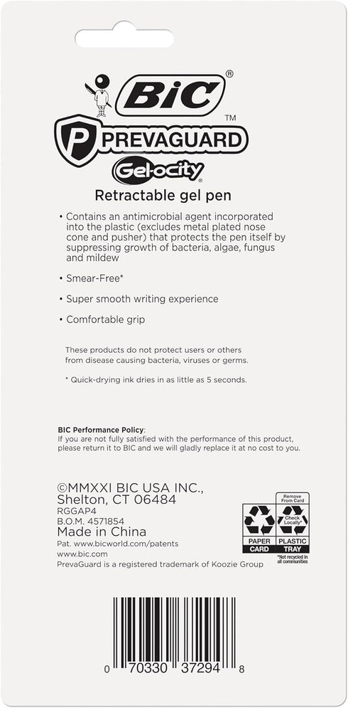 BIC PrevaGuard Gel-ocity Gel Pen...