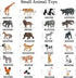 RCOMG 24 PCS Small Animal Toys Set: Farm Animal Toys & Forest Animal Figures, Realistic Animal Figurines Cake Topper Party Favor for Kids Toddlers...