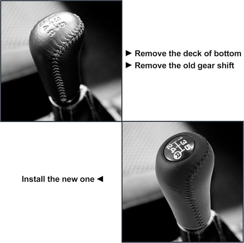X AUTOHAUX Car Manual Gear Stick Shift Knob 5 Gear for Toyota 4Runner 1991-2001 Pickup SR5 6 Cyl 3.0L 1991-1995 Car Shift Head Faux Leather Black...