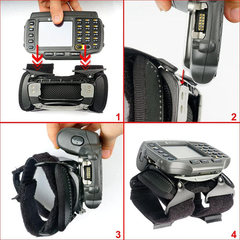 Wearable Arm Wrist Mount for Symbol WT4070 WT4090 WT41N0 Reg Straps SG-WT402320-06R Left&Right Hand Wearable with Self-Adhesive Cable Ties...