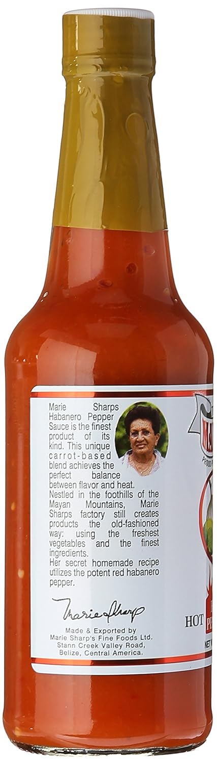 Marie Sharp's Original Hot Habanero Hot Sauce | 10 oz...