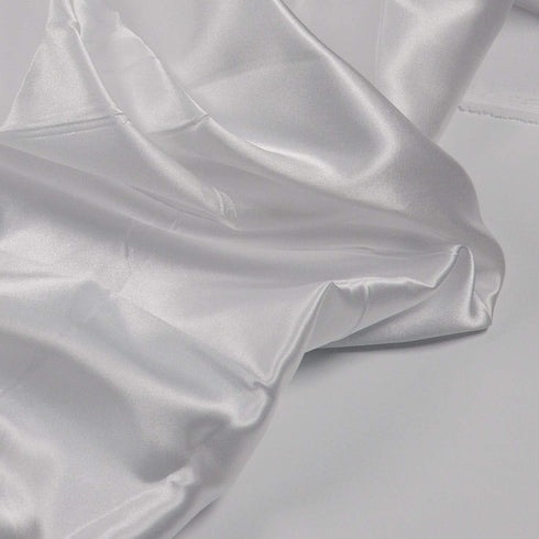 Charmeuse Satin White Fabric, 60" Wide, Silky, for Wedding,Bridal,Decoration, Fashion,Apparel Crafts by 1Yard...