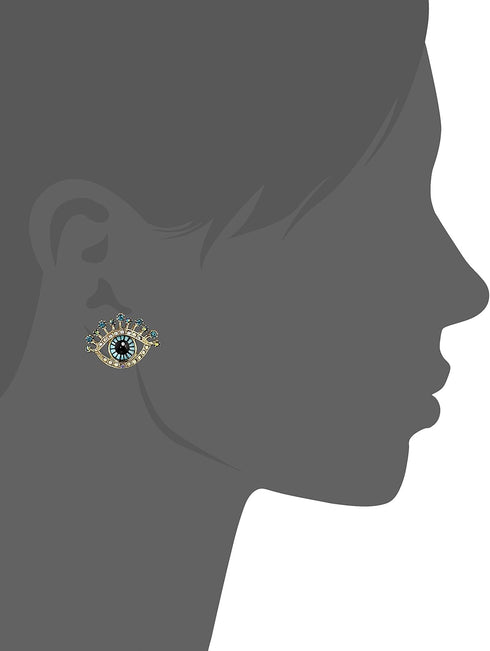 Betsey Johnson Eye Stud Earrings...