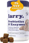 Dog Probiotics and Digestive Enzymes by Larry | 1 Billion CFUs of Probiotics for Dogs | Digestion, Bowel Support, & Gut Health for Dogs | Probioti...